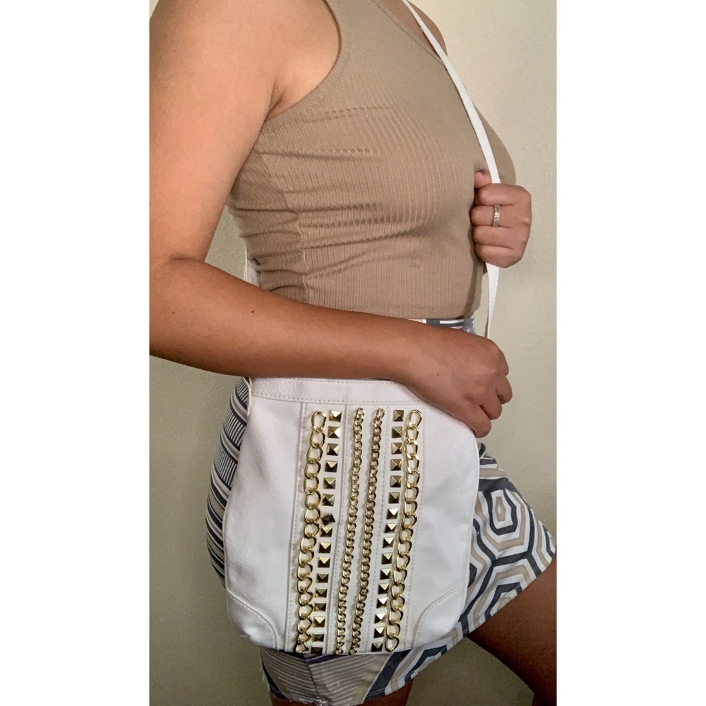 H&M Gold Color Studded Crossbody Purse